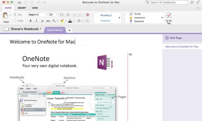 older version of onenote for mac